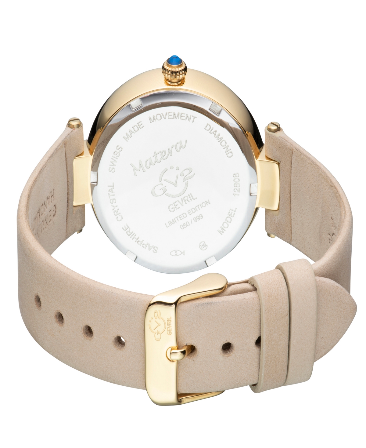 Shop Gv2 By Gevril Women's Matera Ivory Leather Watch 35mm
