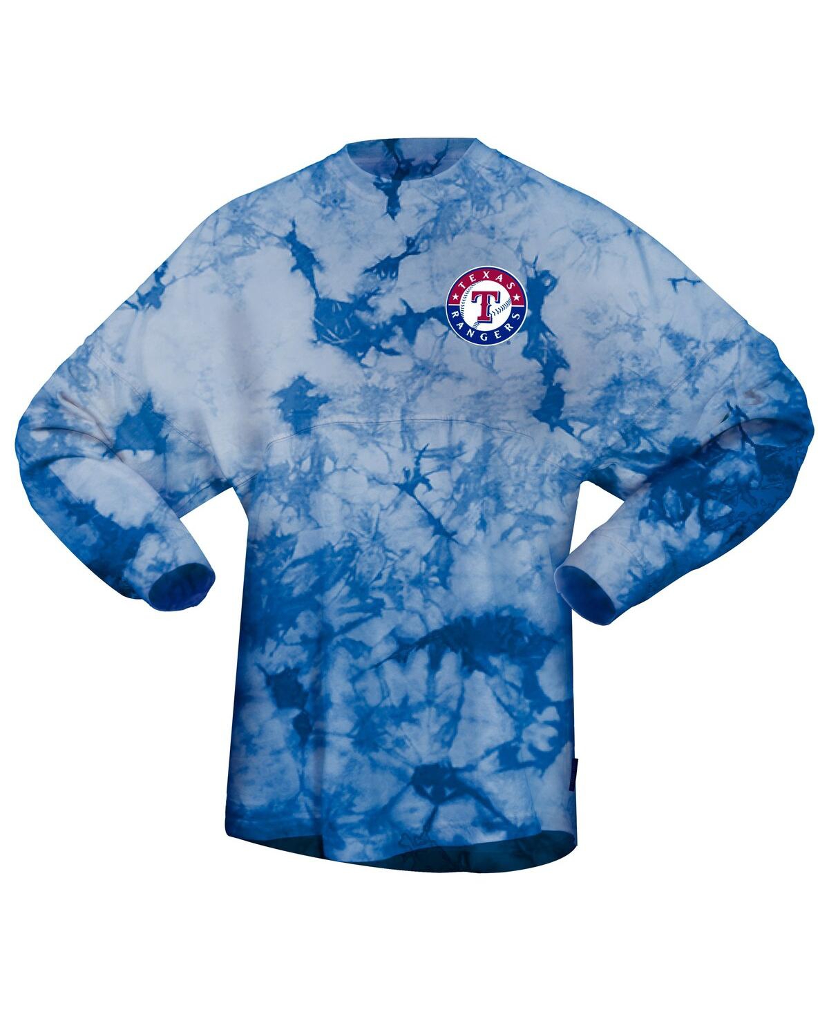 Shop Spirit Jersey Women's  Royal Texas Rangers 2023 World Series Champions Crystal-dye Long Sleeve T-shir