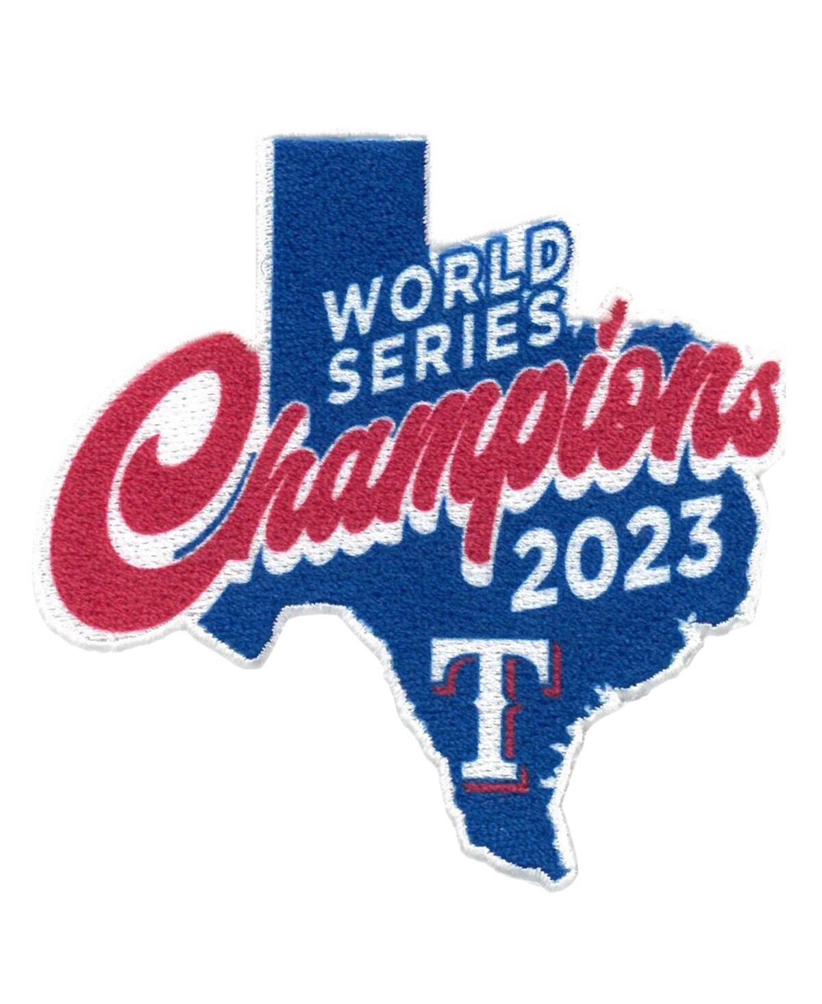 Texas Rangers 2023 World Series Champions State Legends Patch - Blue