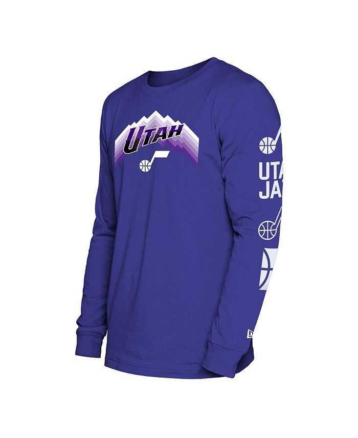 New Era Men's Purple Utah Jazz 2023/24 City Edition Long Sleeve Tshirt Macy's