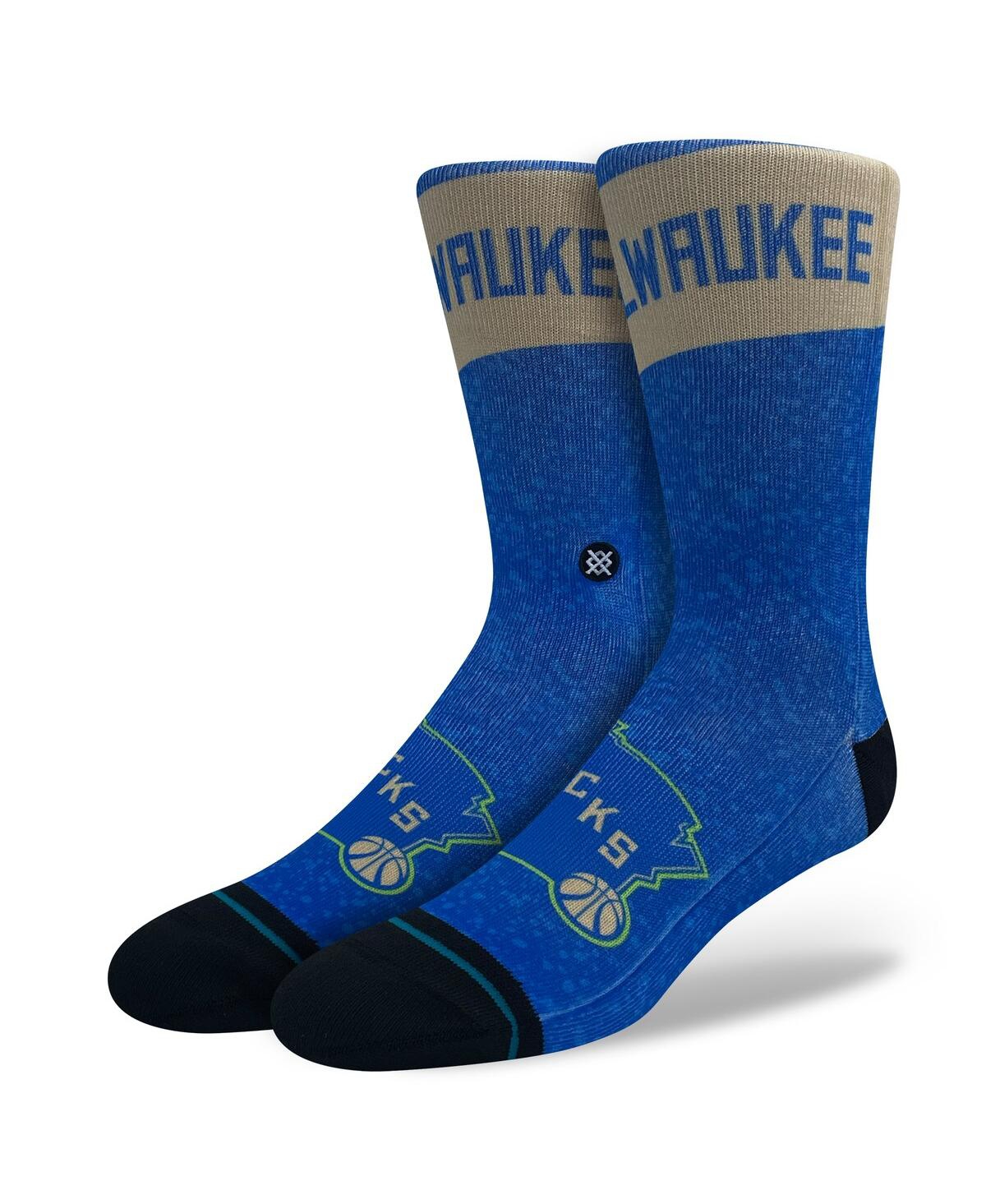 Men's and Women's Stance Milwaukee Bucks 2023/24 City Edition Crew Socks - Blue