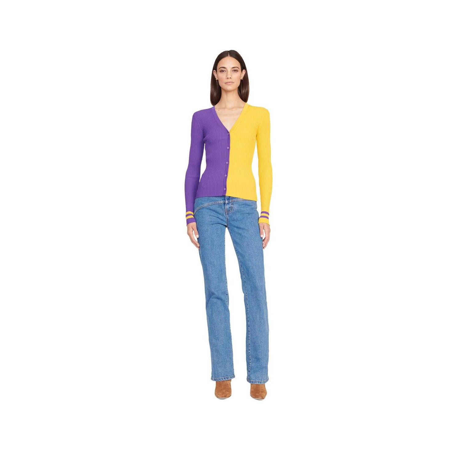 Women's Purple, Gold Minnesota Vikings Cargo Sweater
