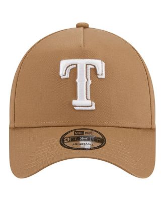 Men's Khaki Texas Rangers A-Frame 9FORTY Adjustable Hat