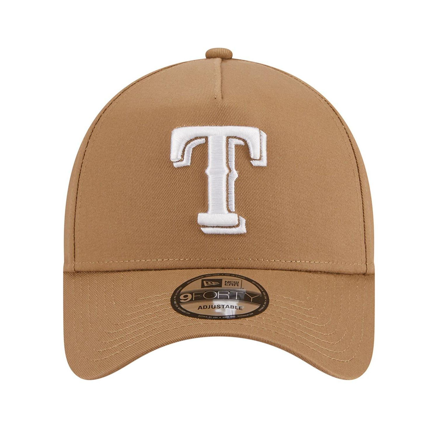 Men's Khaki Texas Rangers A-Frame 9FORTY Adjustable Hat