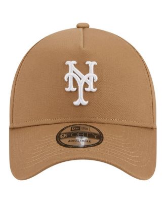 Men's Khaki New York Mets A-Frame 9FORTY Adjustable Hat