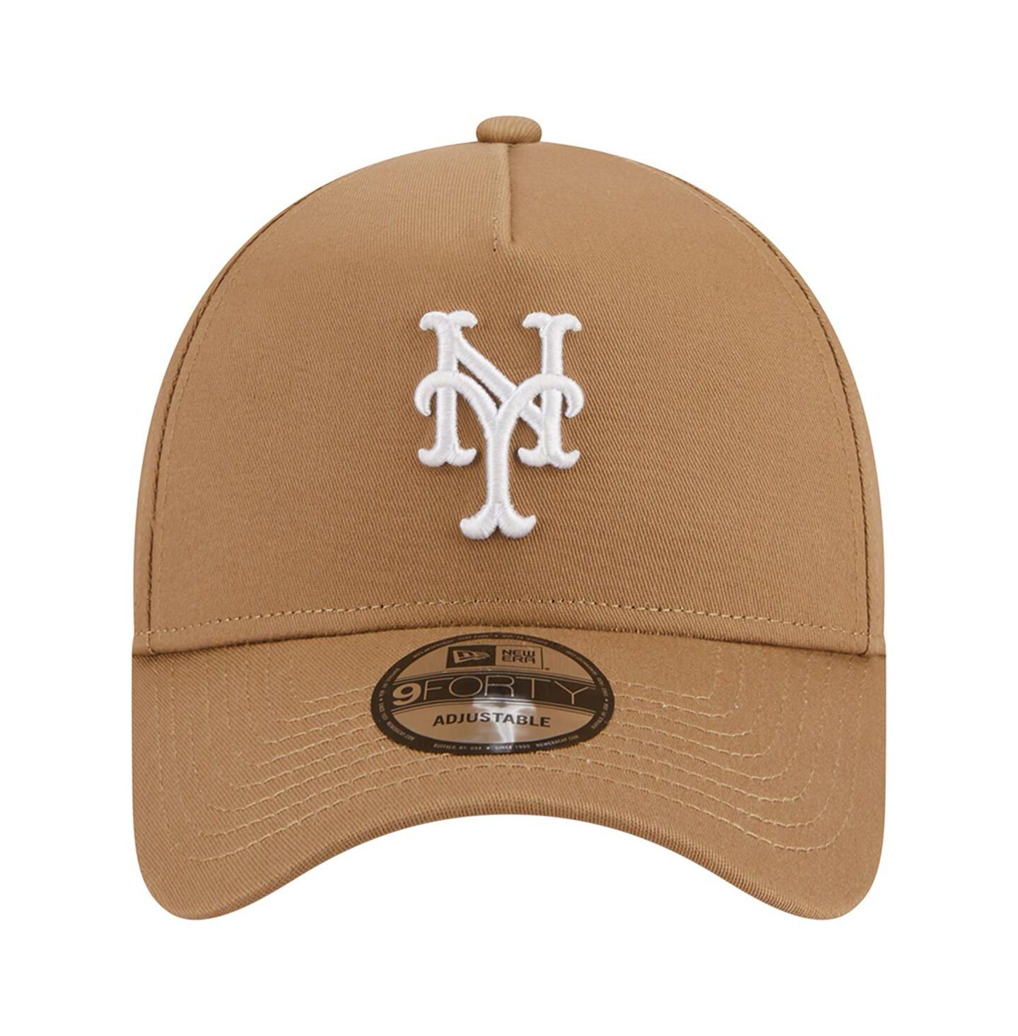 Мужская кепка New Era Khaki New York Mets A-Frame 9FORTY Adjustable Hat — фото 4