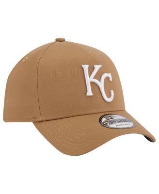 Men's Khaki Kansas City Royals A-Frame 9FORTY Adjustable Hat