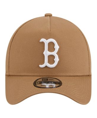 Men's Khaki Boston Red Sox A-Frame 9FORTY Adjustable Hat