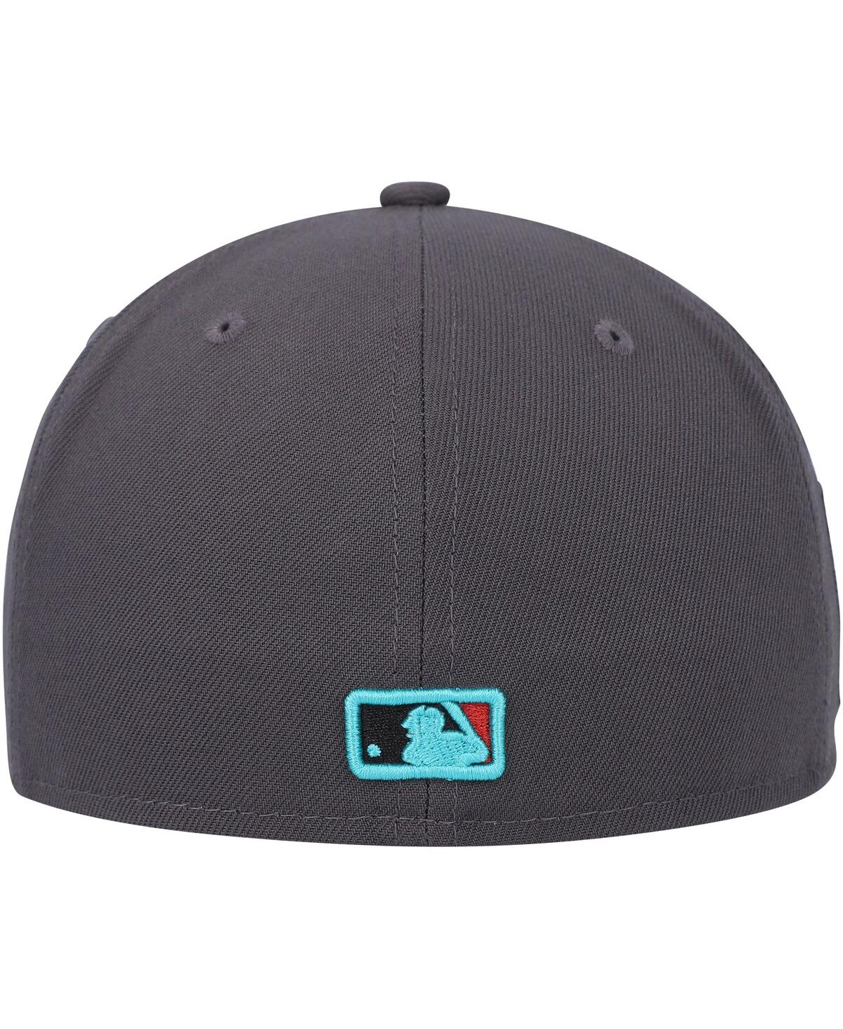 Men's New EraChicago White Sox Print Undervisor 59FIFTY Fitted Hat - Graphite