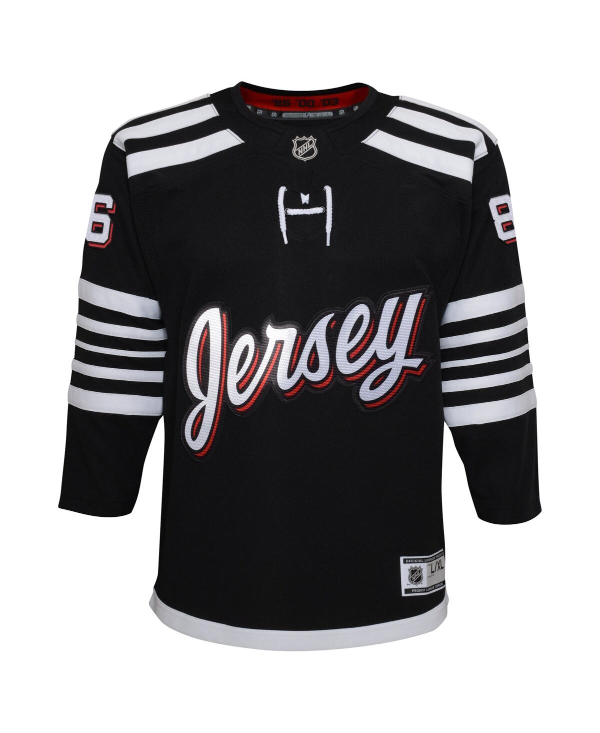 Big Boys Jack HughesNew Jersey Devils Alternate Replica Player Jersey - Black