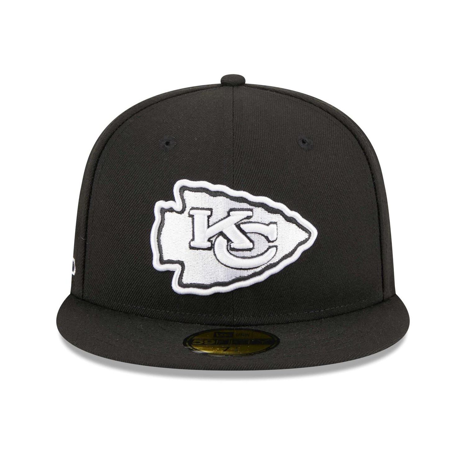 Men's Black Kansas City Chiefs Main Patch 59FIFTY Fitted Hat