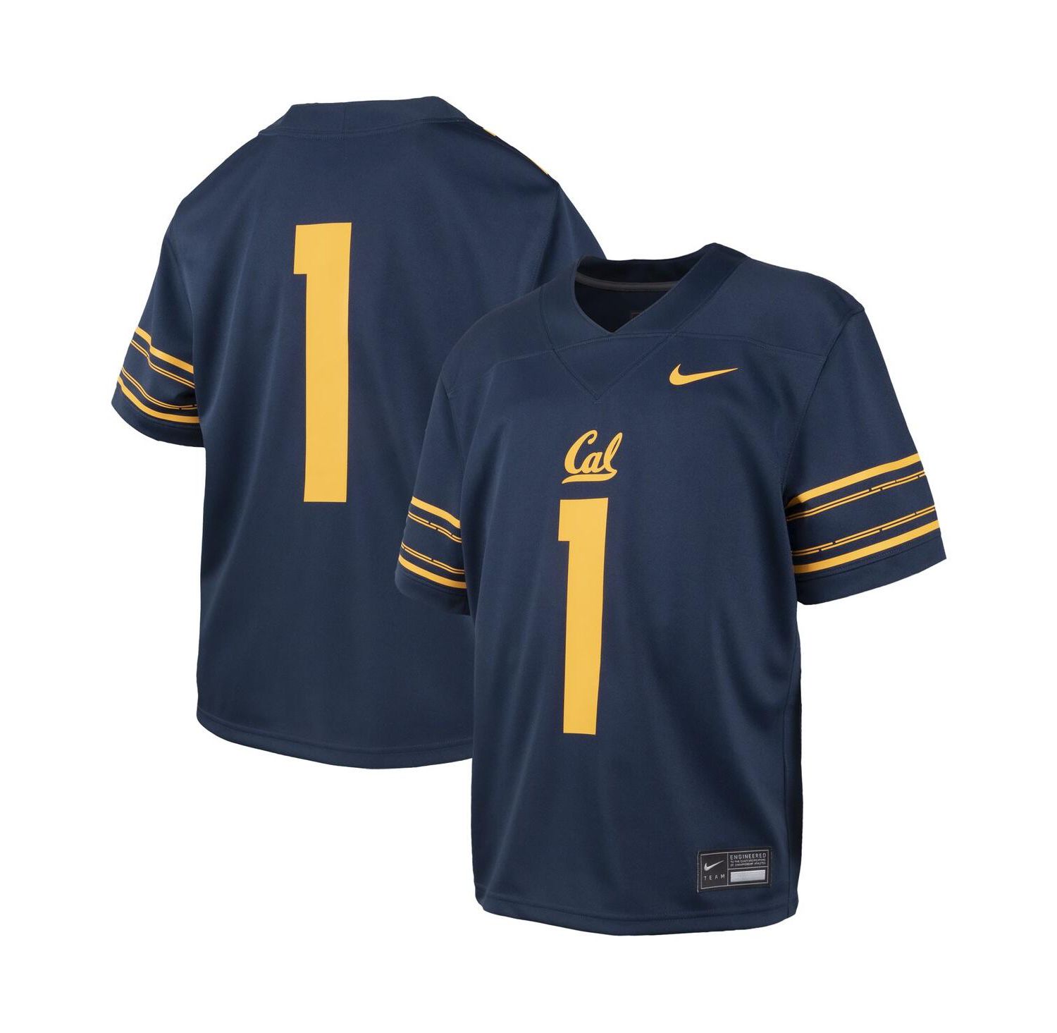 Big Boys #1 Navy Cal Bears Untouchable Replica Game Jersey