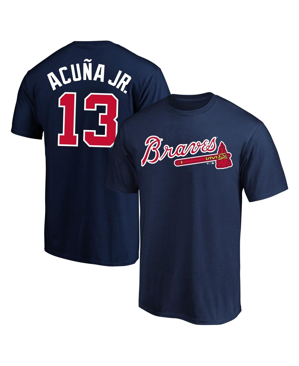 PROFILE MEN'S PROFILE RONALD ACUNA NAVY ATLANTA BRAVES BIG AND TALL NAME AND NUMBER T-SHIRT