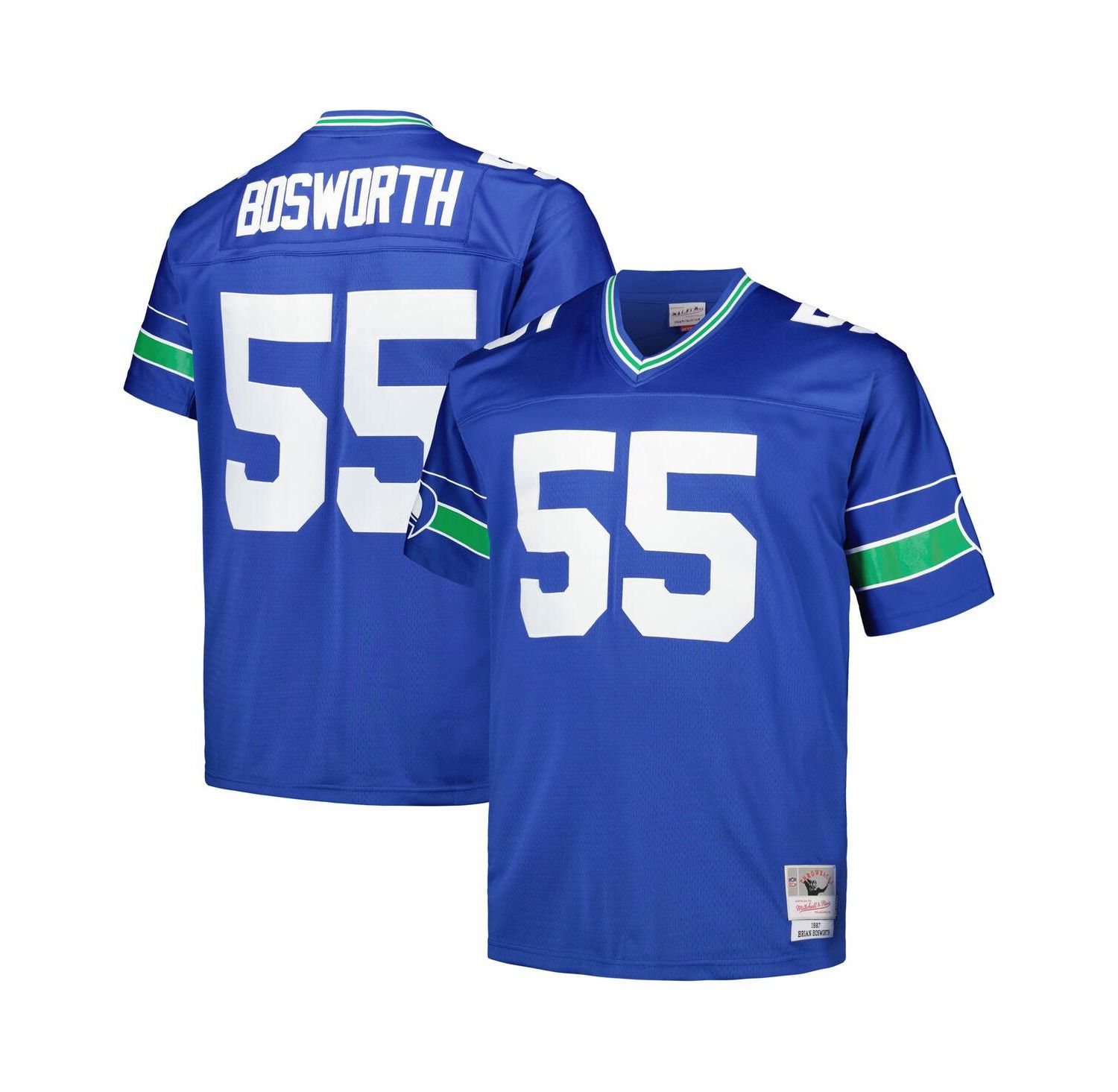 Men's Brian Bosworth Royal Seattle Seahawks Big & Tall 1987 Legacy Retired Player Jersey