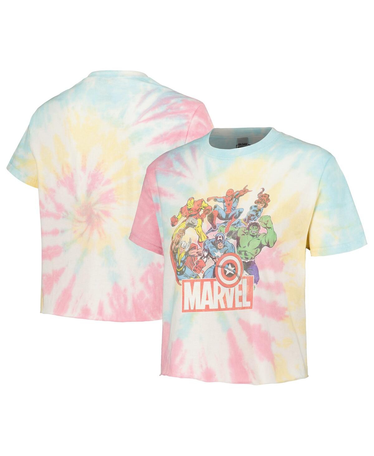 Mad Engine Men's And Women's Marvel Heroes Of Today T-shirt In Blue