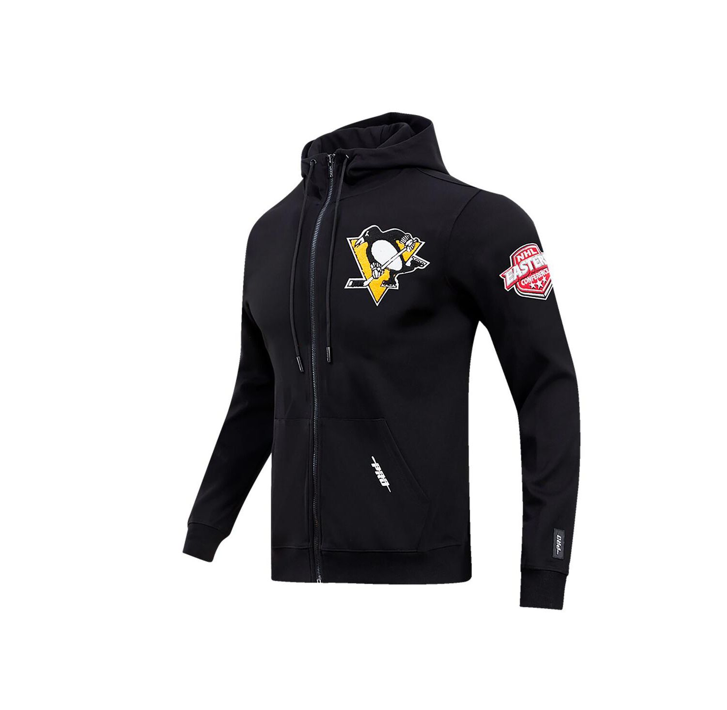 Men's Black Pittsburgh Penguins Classic Chenille Full-Zip Hoodie Jacket