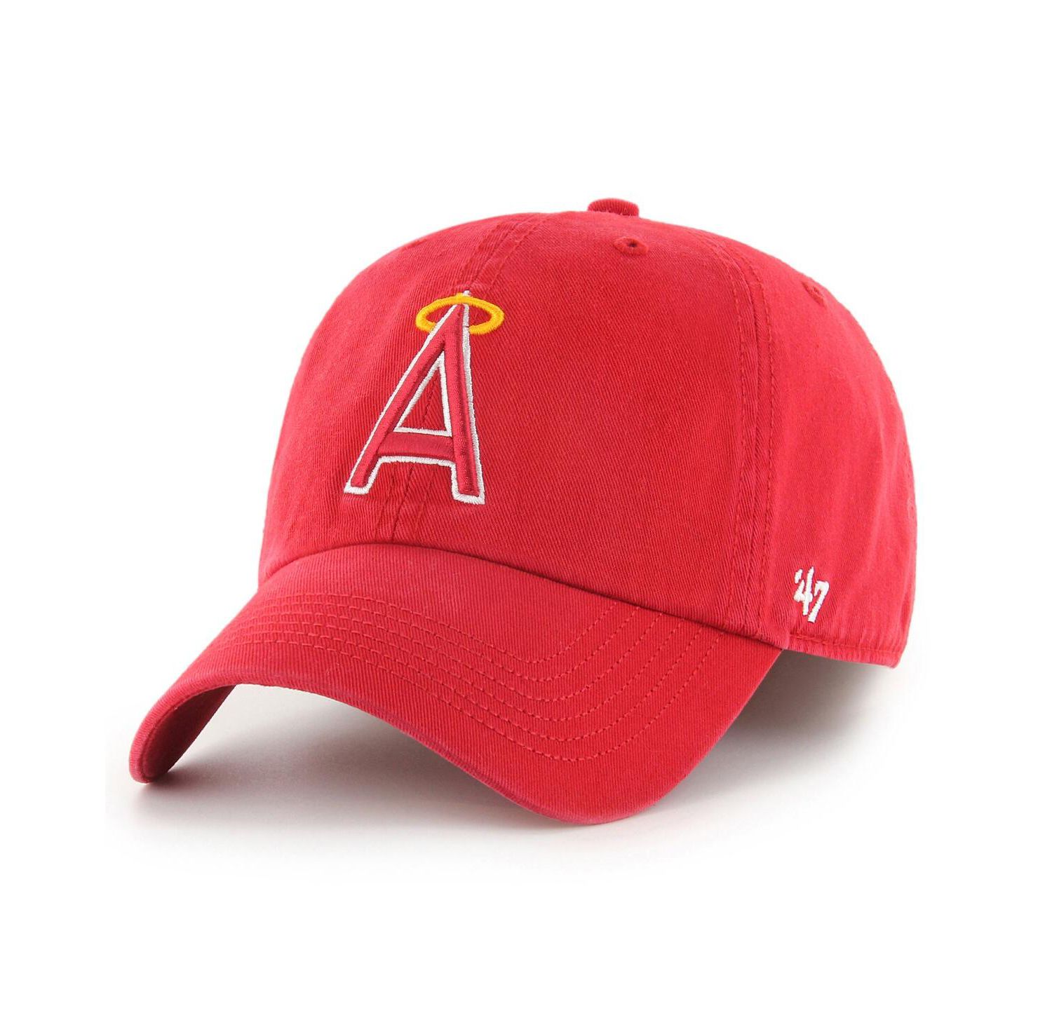 Men's Red Los Angeles Angels Cooperstown Collection Franchise Fitted Hat