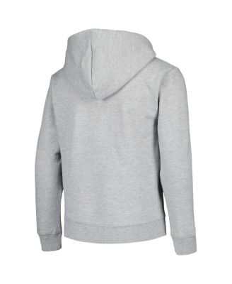 Big Boys Heather Gray LSU Tigers Full-Zip Hoodie