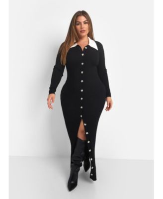 chinese dress ladies Target x Sammy B Sammy B Women's Plus Midi Dress Long Sleeve Mesh –  Secondipity