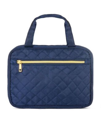 Quilted Hanging Toiletry Bag & Pouch Set