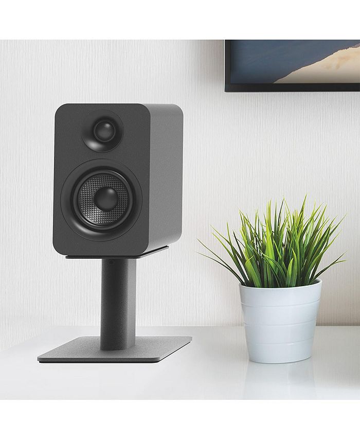 Kanto SP6HD – Supporti Da Scrivania Universali Per Altoparlanti, Altezza 6 Pollici, In Acciaio, Con Imbottitura Antirisonanza E Piastre Orientabili 30°, Per Diffusori Da 4 A 7 Pollici