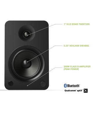 YU6 Powered Bookshelf Speakers with Built-In Bluetooth - Pair