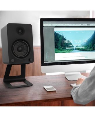 YU6 Powered Bookshelf Speakers with Built-In Bluetooth - Pair