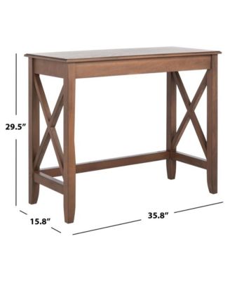 1-Pc MDF X-Side Writing Desk with Rectangular Top & Farmhouse Style