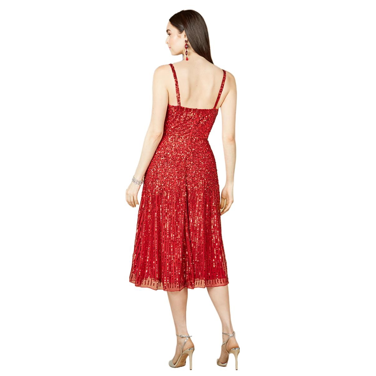 Women's Flowing, Sequin Midi Dress
