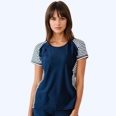 Women's Loose Fit Short Sleeve UPF 50+ Adele Swim Top