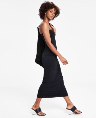 bodycon dress with doc martens Karra Bodycon Strapless Gown | Red | Debs & Prom main image 1