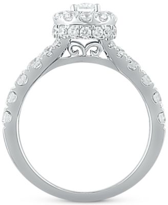 Diamond Oval Halo Bridal Set (2 ct. t.w.) in 14k White Gold