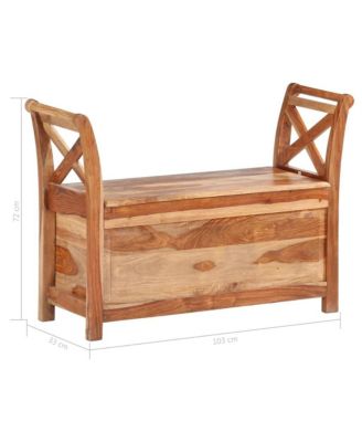 Bench 40.6"x13"x28.3" Solid Sheesham Wood