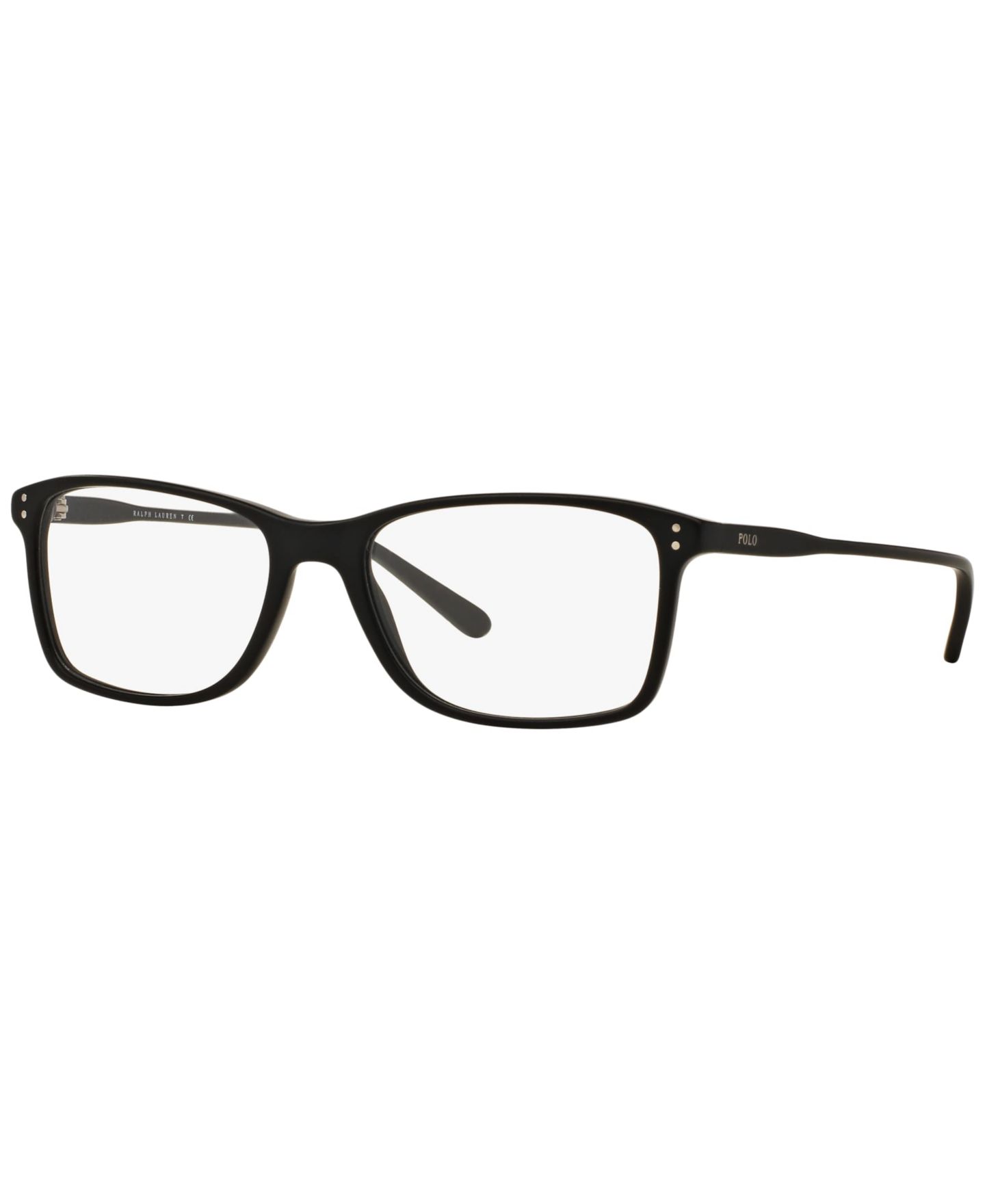 Мужские очки Polo Ralph Lauren Man Rectangle Plastic PH2155 Eyeglasses, цвет: Матовый чёрный — фото 1