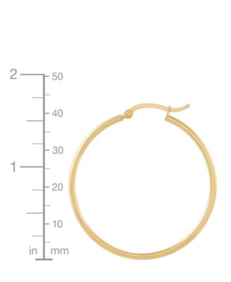 Macy's 14k Gold Hoop Earrings, 40mm - Macy's