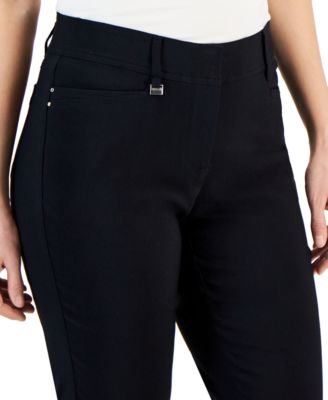 Women's Slim-Leg Curvy-Fit Pants, 2PS - 28W, Created for Macy's