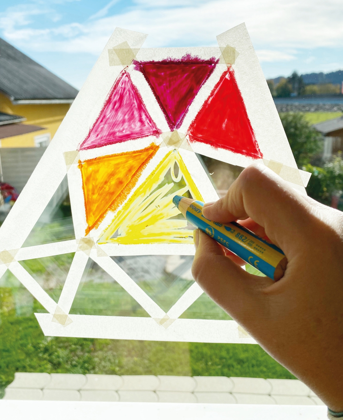 Stabilo Woody 3 In 1 Duo Pencil Set, 6 Piece With Sharpener In Multi-colored