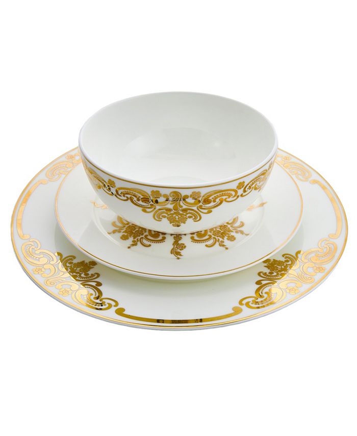 Godinger Baroque 12pc Dinnerware Set, Service for 4 Macy's