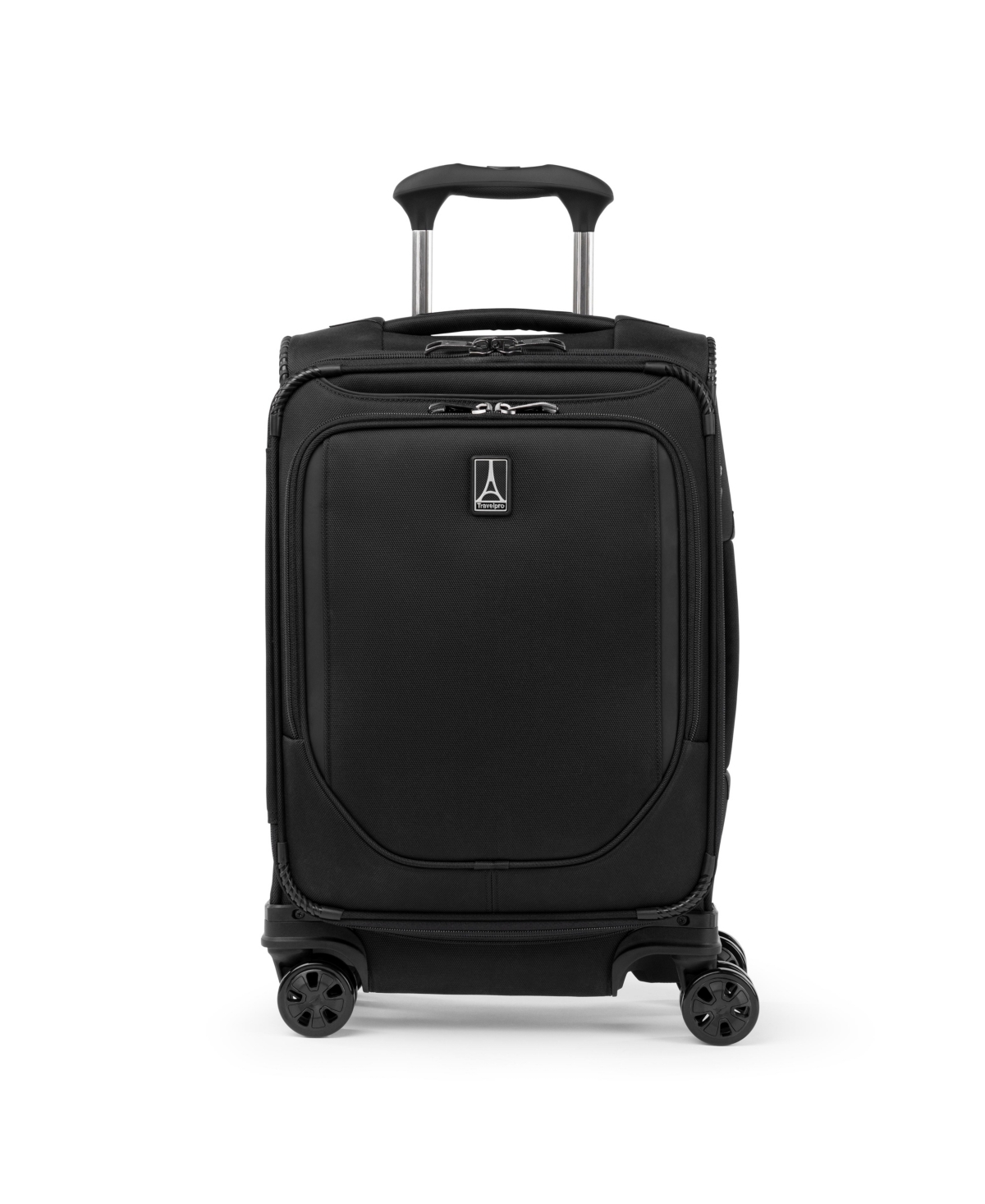 Shop Travelpro New!  Crew Classic Compact Carry-on Expandable Spinner Luggage In Jet Black