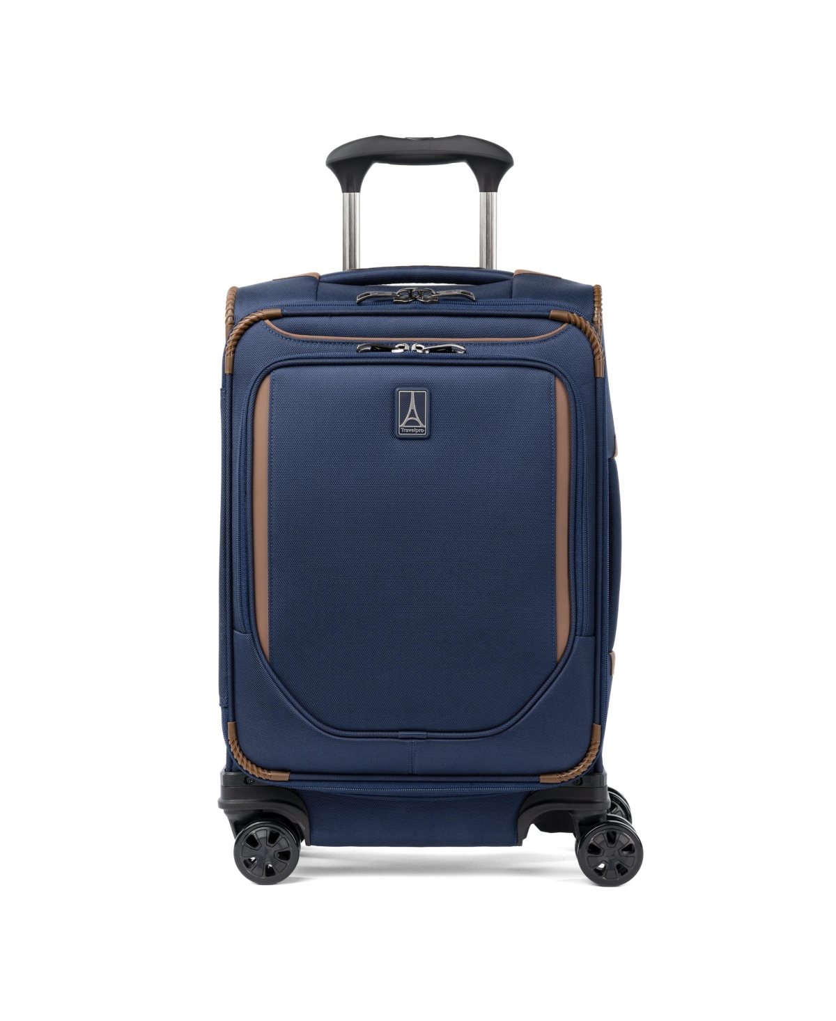 New! Travelpro Crew Classic Compact Carry-on Expandable Spinner Luggage - Patriot Blue