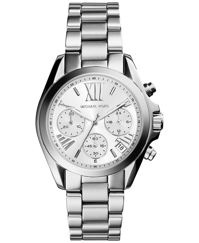 Michael Kors Women's Bradshaw Silver-Tone Stainless Steel Bracelet Watch  36mm & Reviews - All Watches - Jewelry & Watches - Macy's