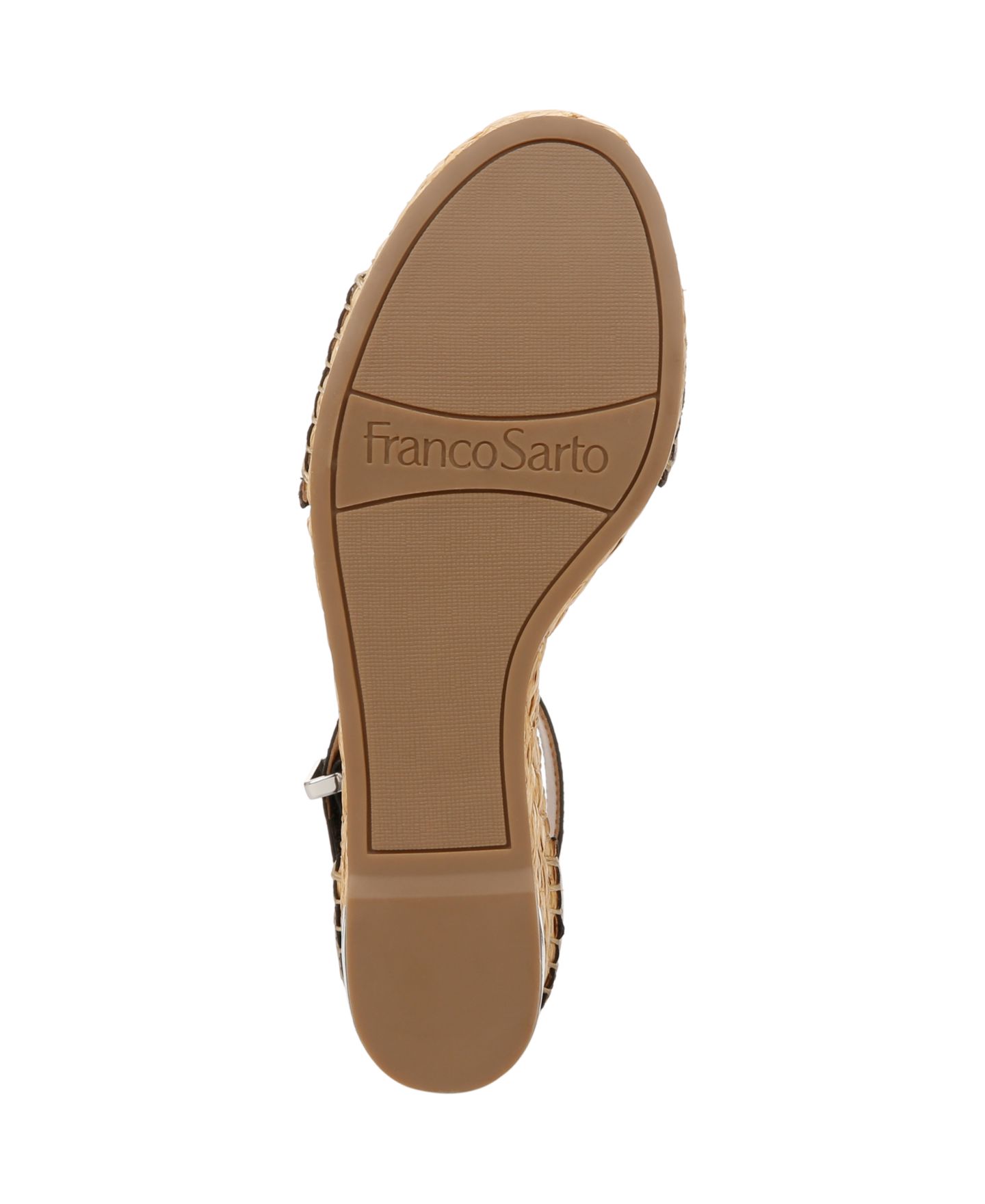 Женские сандалии Franco Sarto Clemens Espadrille Wedge, цвет: Чёрный кожаный — фото 5