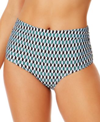 Anne Cole - Women's Convertible Shirred High-Low Waist Bikini Bottoms