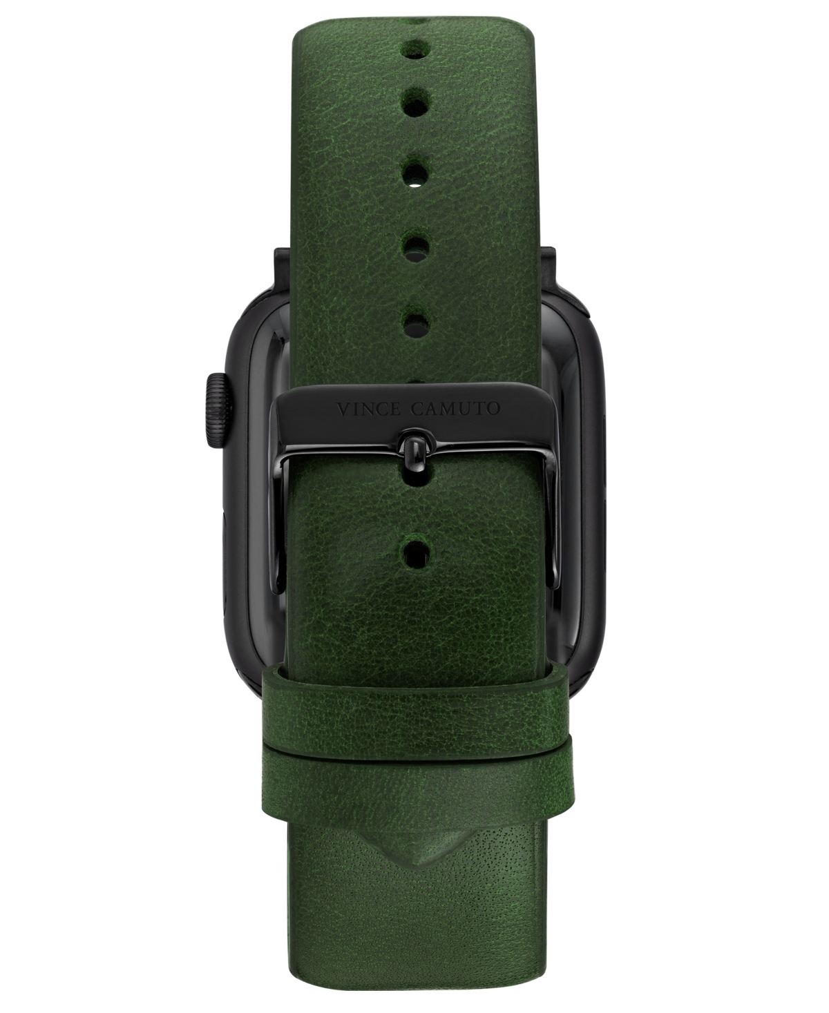 Shop Vince Camuto Men's Dark Green Premium Leather Band Compatible With 42mm, 44mm, 45mm, Ultra, Ultra2 Apple Watch