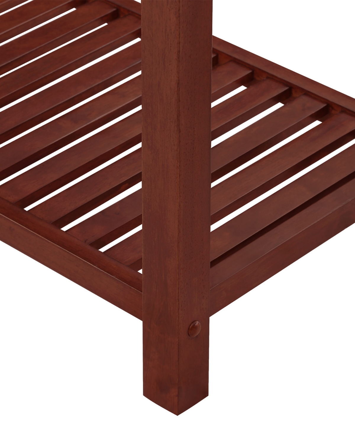 Convenience Concepts Designs2Go Wood 3 Tier Butcher Block Preparation Island - Butcher Block