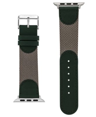 Men's Dark Green Premium Nylon Band Compatible with 42mm, 44mm, 45mm, Ultra, Ultra2 Apple Watch