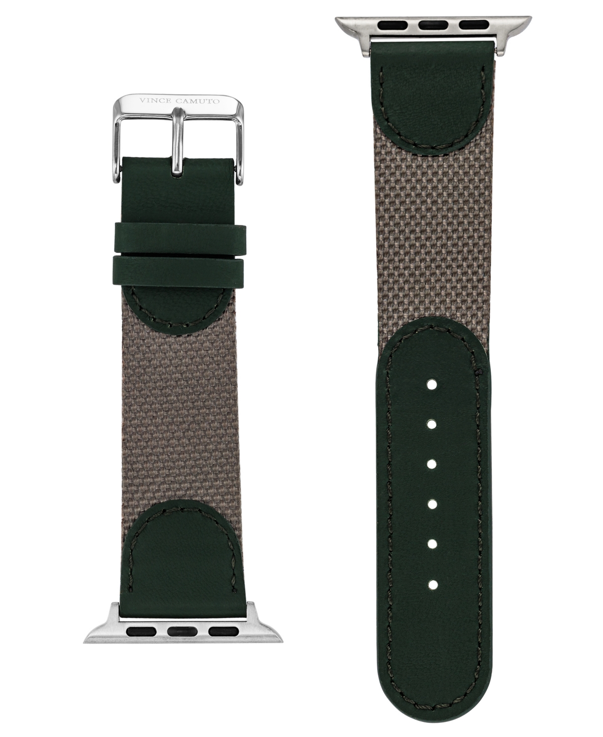 Shop Vince Camuto Men's Dark Green Premium Nylon Band Compatible With 42mm, 44mm, 45mm, Ultra, Ultra2 Apple Watch