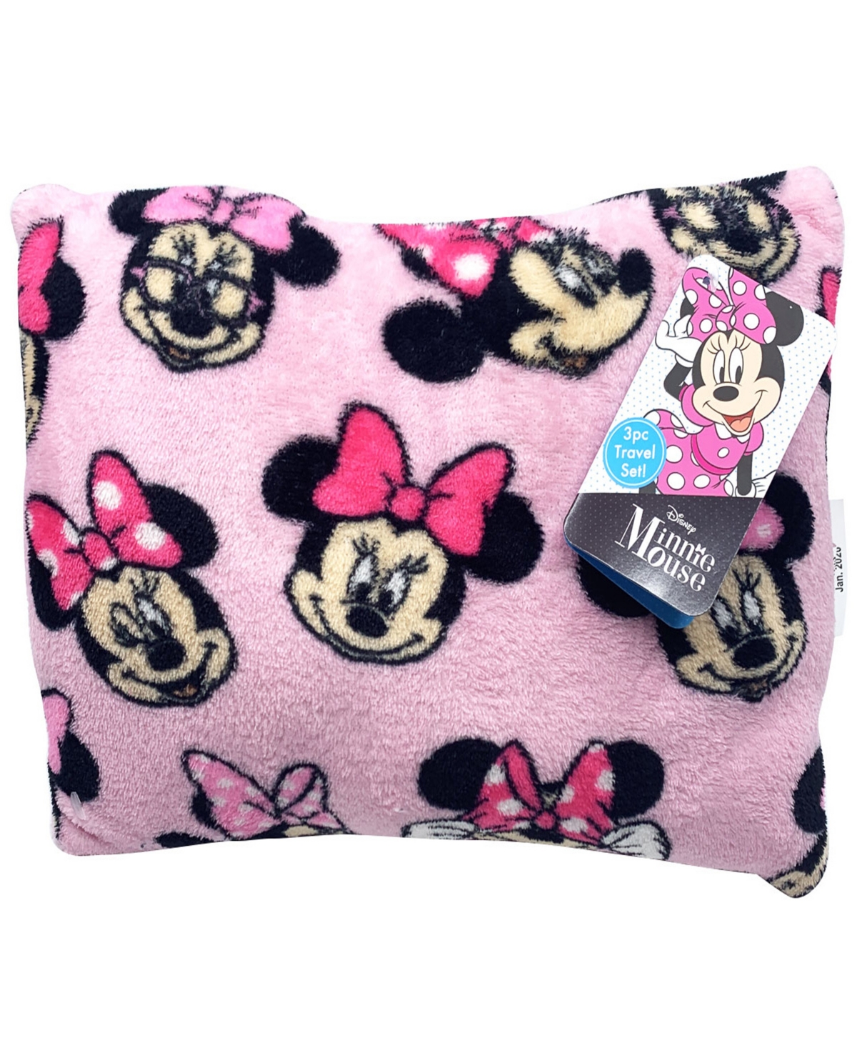 Disney Minnie Mouse 3-pc. Travel Throw, Pillow, & Pillow Buddy Set In Red