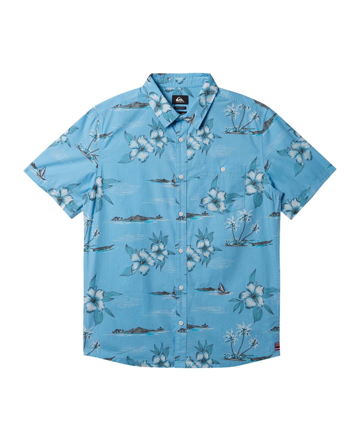 Quiksilver Men's Hi Paradise Airways Woven Shirt In Clear Sky