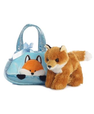 Small Peek-A-Boo Fox Fancy Pals Fashionable Plush Toy Multicolor 7"